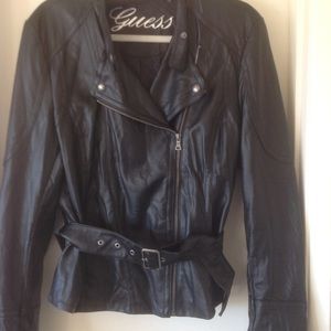 Guess faux leather moto jacket